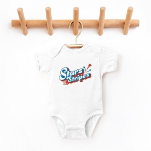 The Juniper Shop Stars And Stripes Firework Baby Bodysuit - 1 of 2