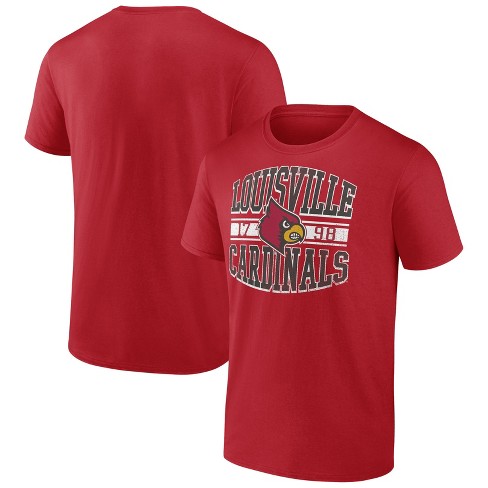 Ncaa Louisville Cardinals Men's Gray Bi-blend T-shirt : Target