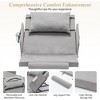 KTMBDW Adjustable Power Lifting Bed Backrest for Elderly Patient Injured, Sit-up Back Rest Chair for Neck Lumbar Back Support, Gray - 3 of 4
