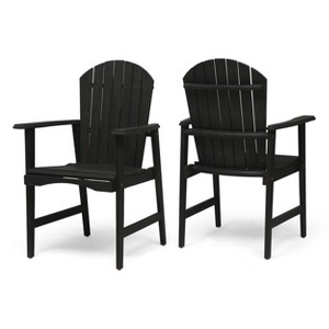 NicBex Outdoor Dining Chairs Set of 2 Modern Weatherproof Acacia Wood Frame,Suitable for Patio,Garden - 1 of 4