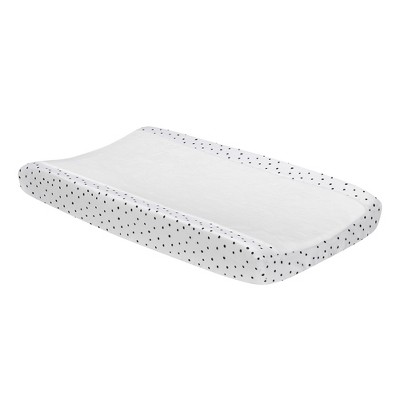 Lambs & Ivy Signature Heart to Heart Black and White Changing Pad Cover