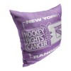NHL New York Rangers Hockey Fights Cancer Fight For Throw Pillow 18x18 Inches - 4 of 4