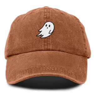Dalix Ghost Embroidered Mens Womens Cotton Dad Hat Baseball Cap Adjustable - 1 of 4
