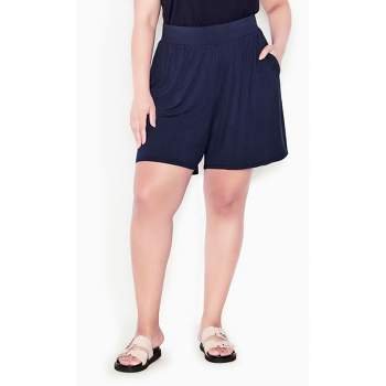 Women's Plus Size Alisha Knit Short - navy | AVENUE