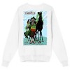 Gunhild Old Man Riding Black Horse Crew Neck Long Sleeve White Adult Sweatshirt - image 2 of 4