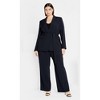 Women's Plus Size Belted Yasmine Jacket - navy | CITY CHIC - 2 of 4