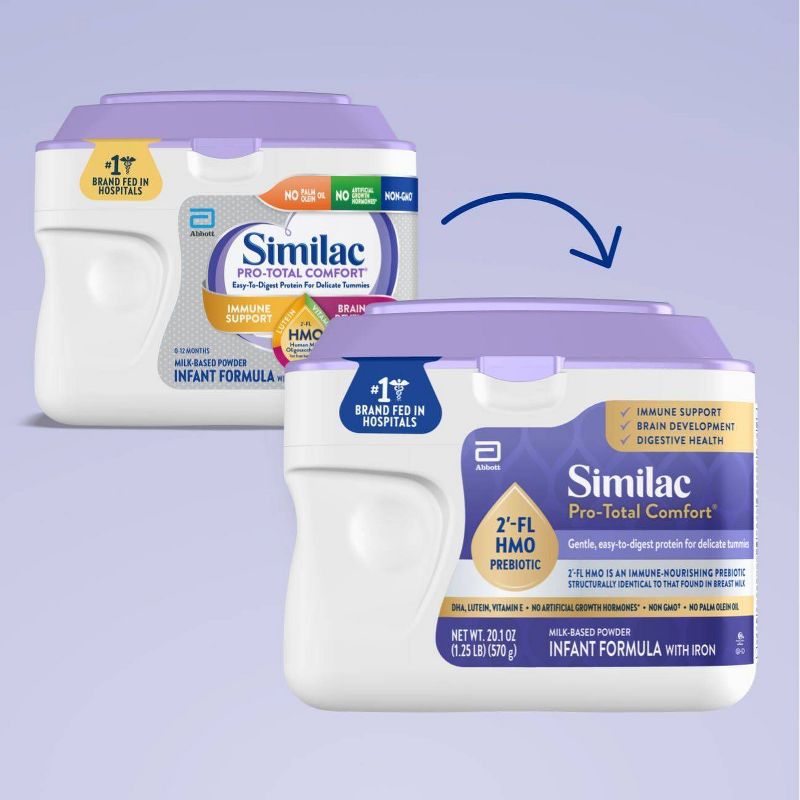 Similac Pro-Total Comfort Non-GMO Powder Infant Formula, 4 of 16