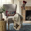 John Derian for Target 18"x12" Merry Christmas Floral Pillow - 2 of 3