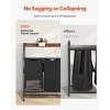 Laundry Sorter, Large Laundry Hamper with Metal Frame and Wooden Tabletop, Freestanding Storage Organizer Baskets with Pull-Out - 4 of 4