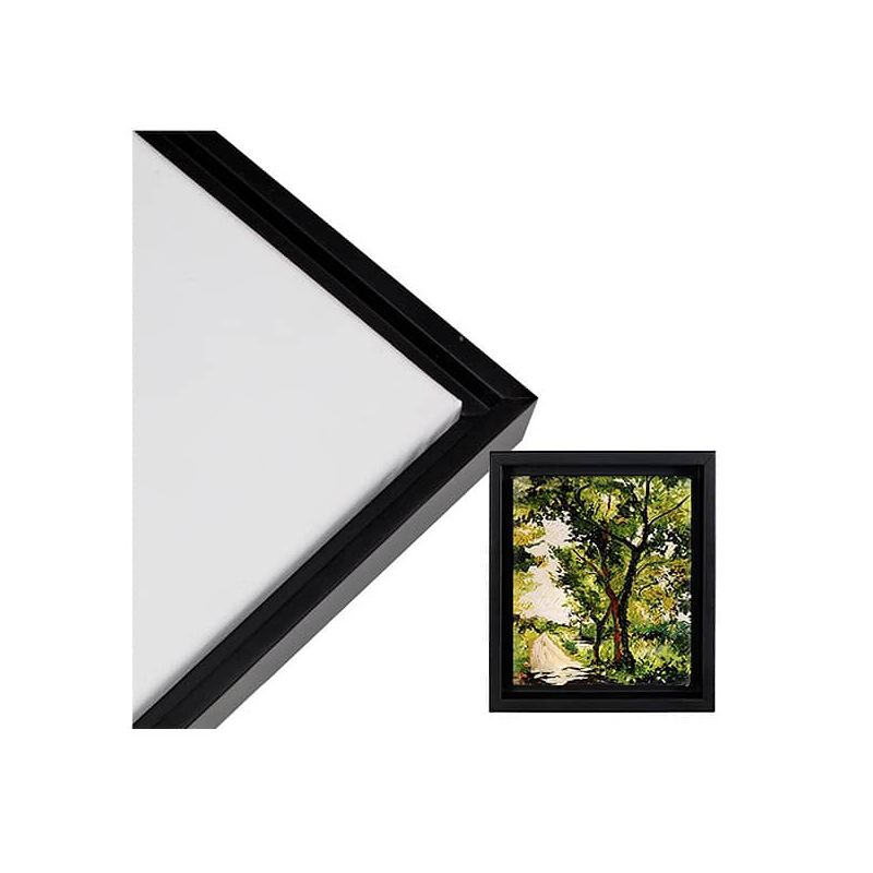 Creative Mark Illusions Floater Frame for 0.75" Depth Stretched Canvas Paintings & Artwork - Black, 1 of 7
