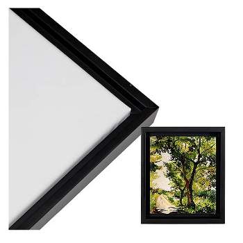 Creative Mark Illusions Floater Frame for 0.75" Depth Stretched Canvas Paintings & Artwork - Black