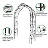 NicBex Metal Garden Trellis, Arch Rust-Proof Garden Trellis Netting Rose Decoration Grape Trellis for Climbing Plants - 4 of 4