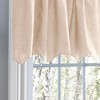 Ellis Curtain Portland Crushed Taffeta Rod Pocket Valance - 48x15", Natural - 3 of 4