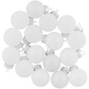 Northlight Shiny and Matte Mini Christmas Glass Ball Ornaments - 1" (25mm) - White - 24ct - 4 of 4