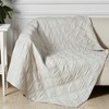 Linen Front/Cotton Back Quilted Throw - Levtex Home - 2 of 4