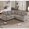 L-Shaped Sofa with Polyesterll Out Sofa Bed, Sleeper Sofa Couch Bed with Storage Seat, 5 Seat Sectional Sofa Bed with USB, Sectional Sofa Couch - 2 of 4