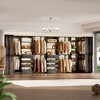 Aheaplus Corner Closet System with 6 Hanging Rods, Closet Organizer System with Shelves and Drawers - 2 of 4