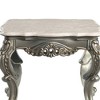 28" Miliani Accent Table Natural Marble Top and Antique Bronze Finish - Acme Furniture - 4 of 4