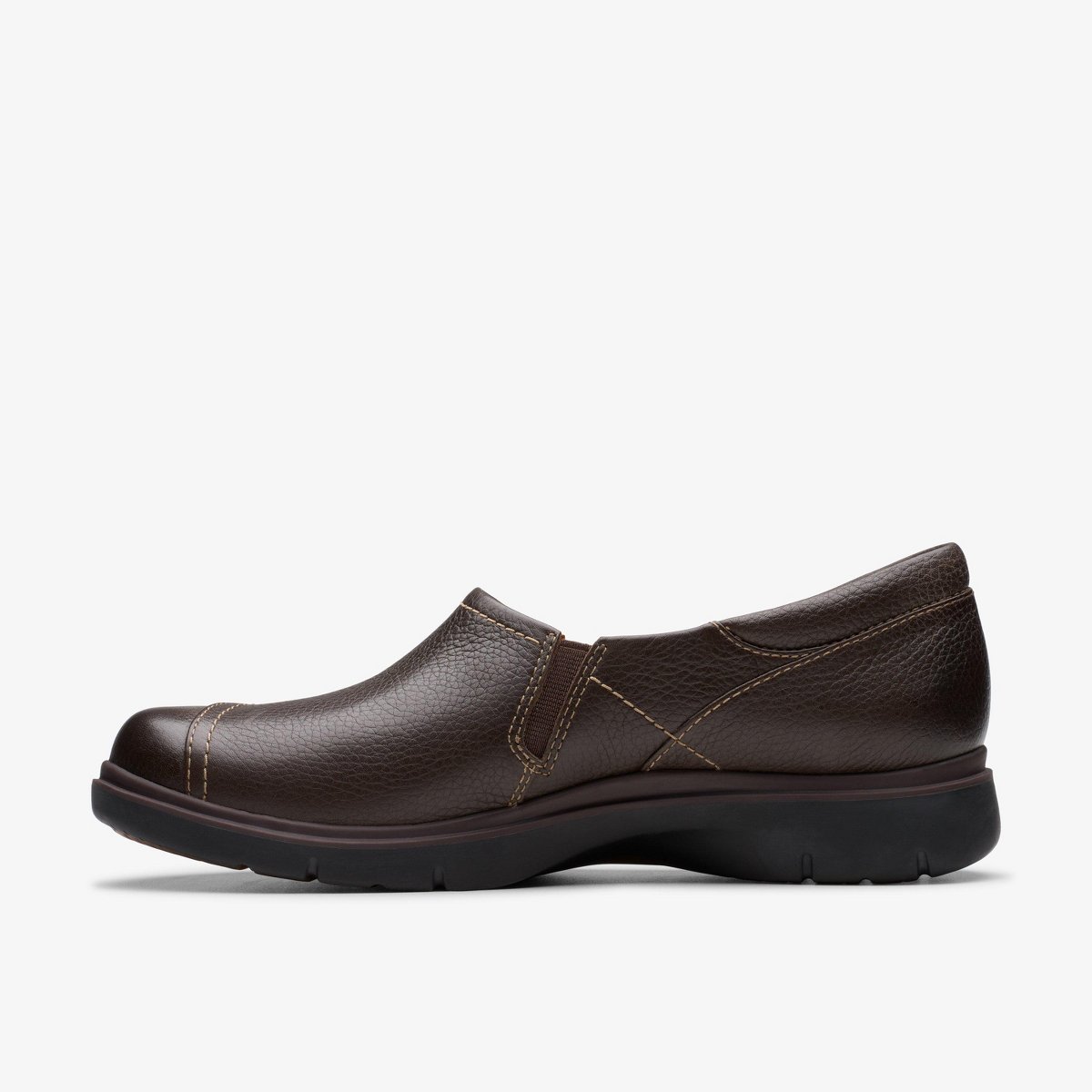 Обувь Clarks Womens Certina Ease Dark Brown Leather Shoes 7 Medium — фото 2