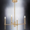 Urban Ambiance Luxury Contemporary Chandelier 10.375''H x 22.875''W,  Olde Brass Finish,  Parkes Collection, UHP4240 - 4 of 4