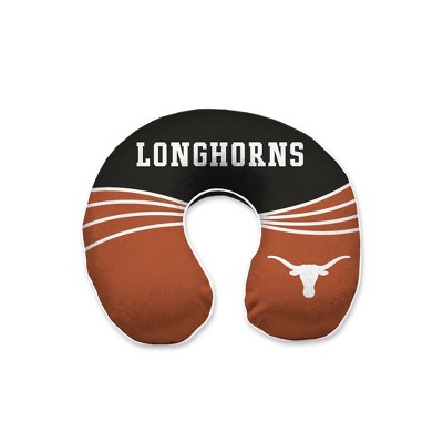 NCAA Texas Longhorns Wave Memory Foam Travel Support Pillow