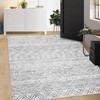 Machine Washable Rug with Rubber Backing Boho Geometric Area Rug Low Pile Foldable Rug Stain Resistant Indoor Carpet for Living Room Bedroom - 3 of 4