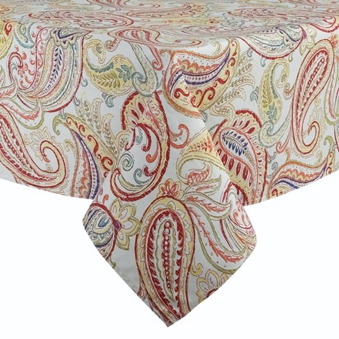 70 Polyester Paisley Round Tablecloth Fiesta Target