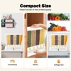 YIYIBYUS Dry Food Dispenser, Wall Mounted 6 Grid Beans Dispenser, Rice Dispenser Kitchen Storage with Measuring Cup - 4 of 4