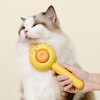BABYYER Cat Brush for Short or Long Haired Cats Dogs Rabbits, Cute Dog Brush with Release Button for Massage and Removes Loose Fur - 3 of 4