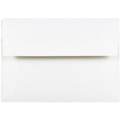 JAM Paper A2 Strathmore Invitation Envelopes 4.375 x 5.75 Bright White Wove 191151