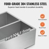 VEVOR Maple Syrup Evaporator Pan, 23.6 Gallon, 343 Cups of 8.8oz Maple Syrup, Flat Evaporator Pan with Thermometer, 1 Valve and 3 Heating Methods - 4 of 4