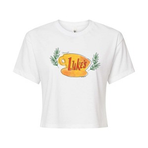 Women's - Gilmore Girls - Luke's Coffee Cup Cropped Graphic T-Shirt - 1 of 4