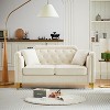NicBex 61.5 Inch Chenille Pull Buckle Design Loveseat Sofa with 2 Throw Pillows for Living Room,Apartment,Bedroom - 2 of 4