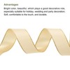 Unique Bargains Double Face Wide Satin Ribbon with Gold Edges for Wedding Bouquet - 3 of 4