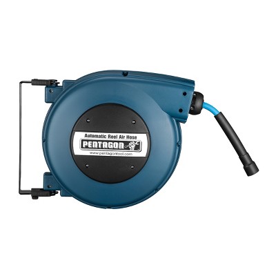 Pentagon Tools 32 Feet Retractable Hose Reel Blue