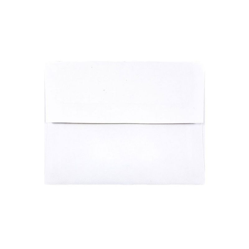 JAM Paper A2 Foil Lined Invitation Envelopes 4.375 x 5.75 White with Red Foil 72158, 2 of 3