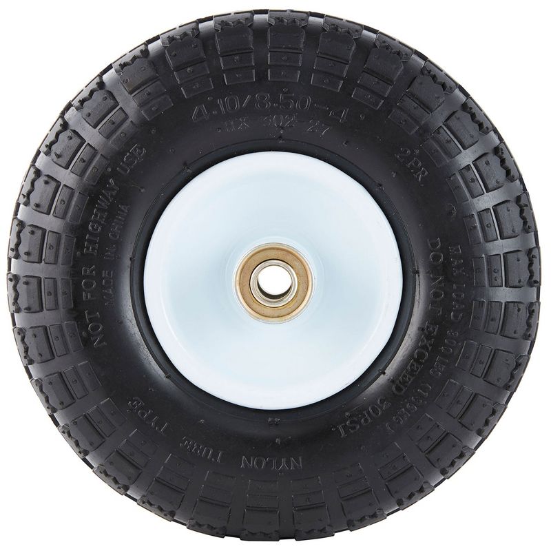 Tricam Farm and Ranch FR1055 10-Inch Replacement Pneumatic Turf Tire for Utility Garden Carts, Wheelbarrows, Dollies, and Wagon, (4 Pack), 5 of 7