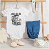 Funny Ride or Die Skeleton Golf Cart Baby Romper Boys or Girls Brisco Brands - 3 of 4