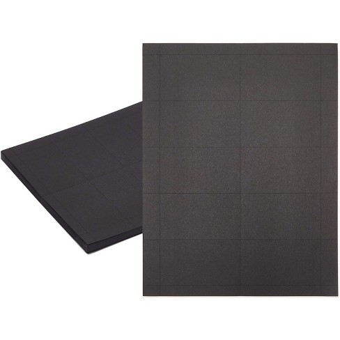 Stockroom Plus 50 Sheets 500 Cards A4 Size Black Printable Business Card Sheets 3 5 X 2 In Target