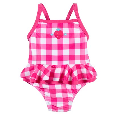 Gerber Infant & Toddler Girls' One-piece Swimsuit Upf 50+ -strawberry ...