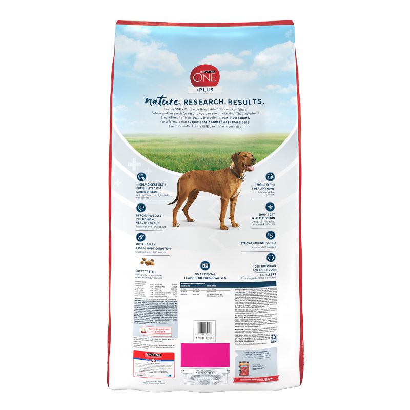 Purina ONE SmartBlend Large Breed Natural Dry Dog Food with Chicken, 4 of 9