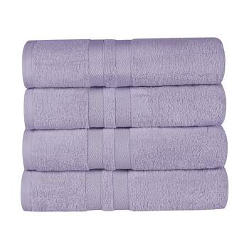 4 Piece Bath Towel Set, 100% Cotton, High Absorbent Quick Dry Bath Towels, Machine Washable, 27x54 MoNiBloom Color: Gray