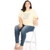 RAE DUNN - Women's Plus Size Short Sleeve Shirttail Hem T-Shirt - image 4 of 4