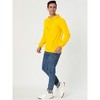INSPIRE CHIC Men's Solid Color Drawstring Hooded Sweatshirt - 4 of 4