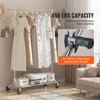 VEVOR Clothes Rack with Wheels, Heavy Duty Clothing Garment Rack, Commercial Clothing Rack for Hanging Clothes with Bottom Storage Area - 4 of 4