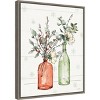 16" x 20" Modern Farmhouse II Christmas Floral Vase Framed Wall Canvas - Amanti Art - 2 of 4
