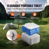VEVOR Portable Toilet for Camping, Porta Potty with Carry Bag, 5.3 Gal Waste Tank & 3.2 Gal Flush Tank, Push-Button Pressurized Flush Commode, Gray - 3 of 4