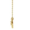 Pompeii3 14k Yellow Gold Solitaire Heart Shaped Infinity Pendant 18" Necklace - 2 of 3