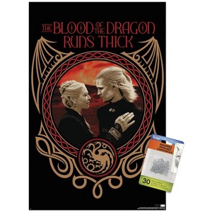 Trends International House of the Dragon: Season 2 - Blood Runs Thick Unframed Wall Poster Prints - 1 of 4