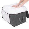REGALWOVEN Foldable Fabric Clothes Storage Bags with Handles Gray - 4 of 4